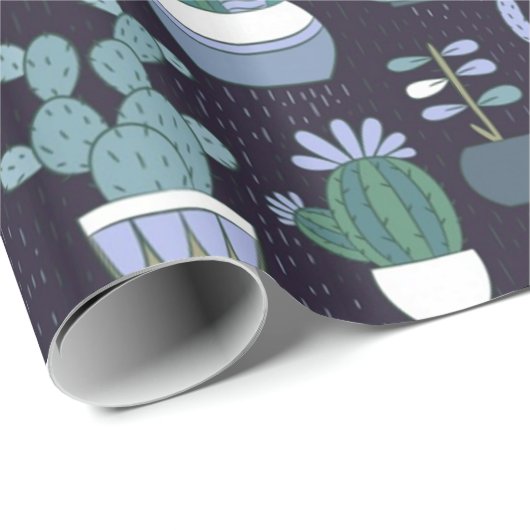 Cactus-patroon Cadeaupapier (Rol Hoek)