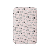 Cactus-patroon met handgetekende cactus badmat (Voorkant Verticaal)