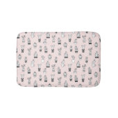 Cactus-patroon met handgetekende cactus badmat (Voorkant)