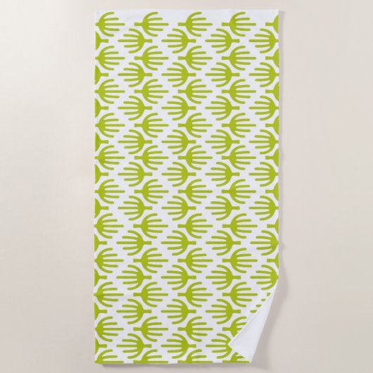 Cactus-patroon Strandlaken (Voorkant)