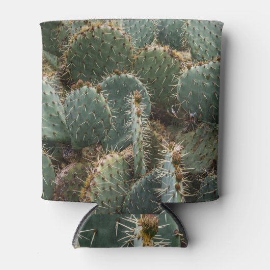 Cactus patroon: trendy Opuntia ficus-indica. Blikjeskoeler (Voorkant)