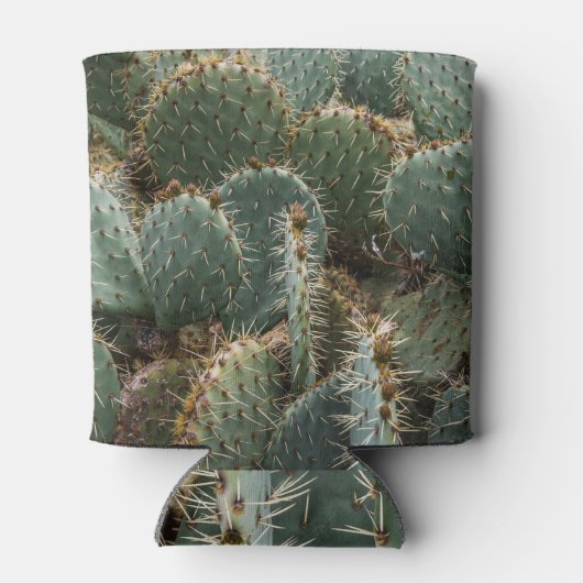 Cactus patroon: trendy Opuntia ficus-indica. Blikjeskoeler (Achterkant)