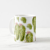 Cactus patroon waterverf koffiemok (Voorkant links)