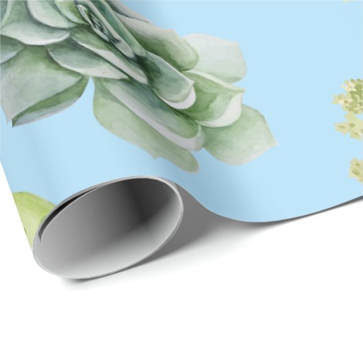 Cactus Pattern 10 Cadeaupapier (Rol Hoek)