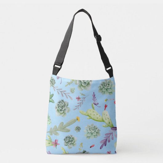 Cactus Pattern 10 Crossbody Tas (Voorkant)