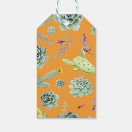 Cactus Pattern 11 Cadeaulabel (Voorkant)