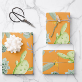 Cactus Pattern 11 Inpakpapier Vel