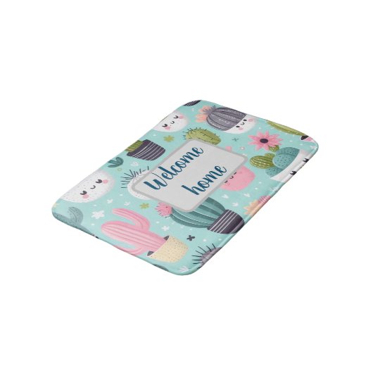 Cactus pattern badmat (Gekanteld)