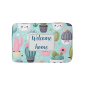 Cactus pattern badmat (Voorkant)