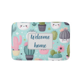 Cactus pattern badmat