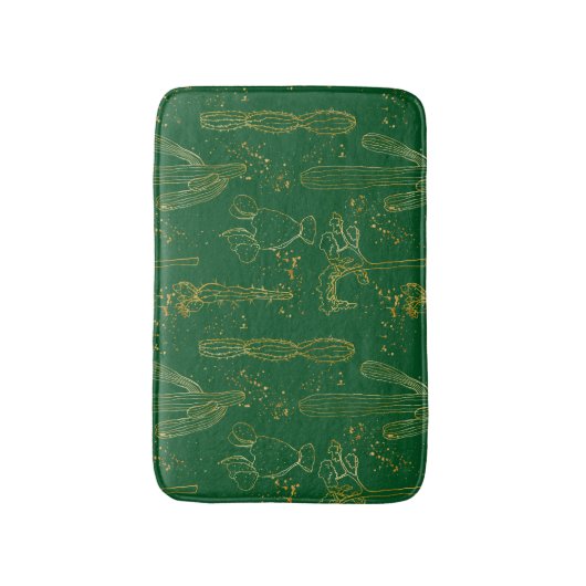 Cactus Pattern Badmat (Voorkant Verticaal)