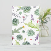Cactus Pattern Bedankkaart (Staand voorkant)