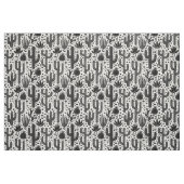 Cactus Pattern - Black and White Stof (Fat Quarter)