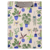 Cactus Pattern Blush Pink Klembord (Voorkant)