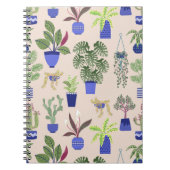 Cactus Pattern Blush Pink Notitieboek (Voorkant)
