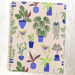 Cactus Pattern Blush Pink Planner