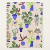 Cactus Pattern Blush Pink Planner (Voorkant)