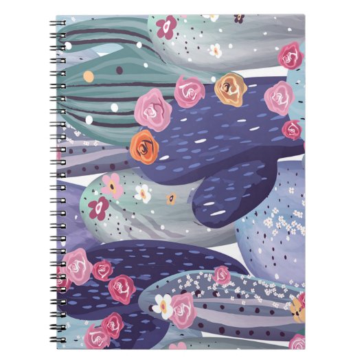 Cactus Pattern Colorful Waterverf Notitieboek (Voorkant)