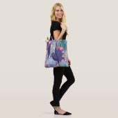 Cactus Pattern Colorful Waterverf Tote Bag (Op model)
