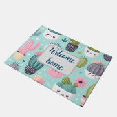 Cactus pattern deurmat (Schuin)