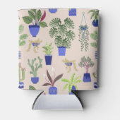 Cactus Pattern Dusty Pink Blikjeskoeler (Voorkant)