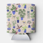 Cactus Pattern Dusty Pink Blikjeskoeler (Achterkant)