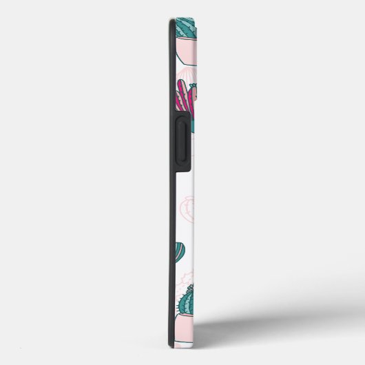 Cactus Pattern Hoesje-Mate Trendy Roze Huis Plante Case-Mate iPhone Case (Achterkant / Rechts)