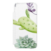 Cactus Pattern Incipio iPhone Portemonnee Hoesje (Voorkant Agenda)