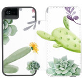 Cactus Pattern Incipio iPhone Portemonnee Hoesje (Agenda Open)