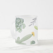 Cactus Pattern Matglas Koffiemok (Voorkant links)