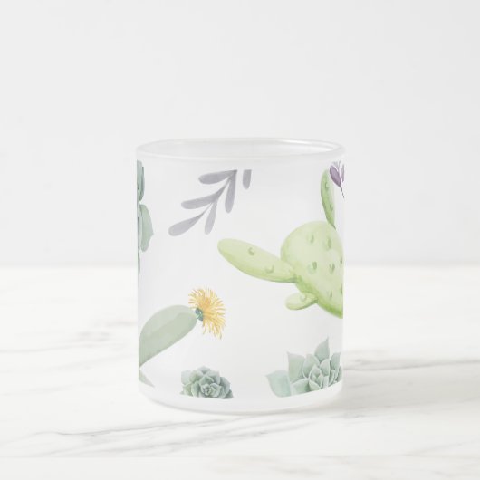 Cactus Pattern Matglas Koffiemok (Center)