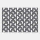 Cactus Pattern Neutral Desert Modern Business Inpakpapier Vel (Voorkant 3)