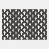 Cactus Pattern Neutral Desert Modern Business Inpakpapier Vel (Voorkant 2)