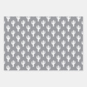 Cactus Pattern Neutral Desert Modern Business Inpakpapier Vel (Voorkant)