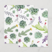 Cactus Pattern Notitiekaartje (Voorkant / Achterkant)