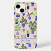 Cactus Pattern Personalized Case-Mate iPhone Case (Achterkant)