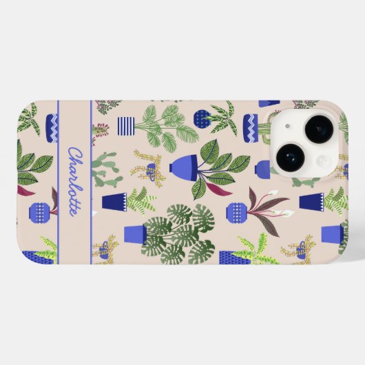 Cactus Pattern Personalized Case-Mate iPhone Case (Achterkant (horizontaal))