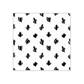 Cactus Pattern Print Rubber Stamp Rubberstempel (Afrduk)
