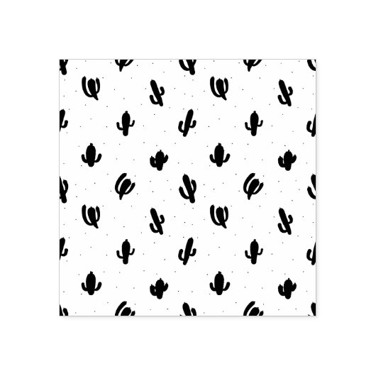 Cactus Pattern Print Rubber Stamp Rubberstempel (Afrduk)