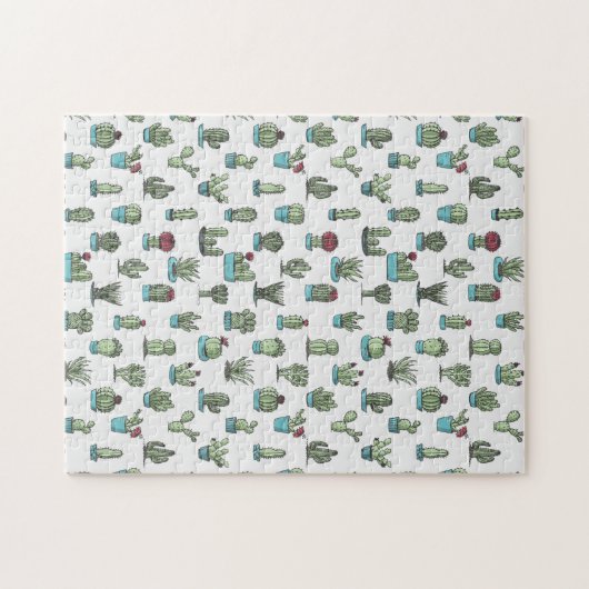 Cactus Pattern Puzzle Legpuzzel (Horizontaal)