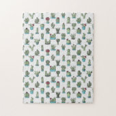 Cactus Pattern Puzzle Legpuzzel (Verticaal)