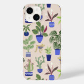 Cactus Pattern roze Case-Mate iPhone Case (Achterkant)