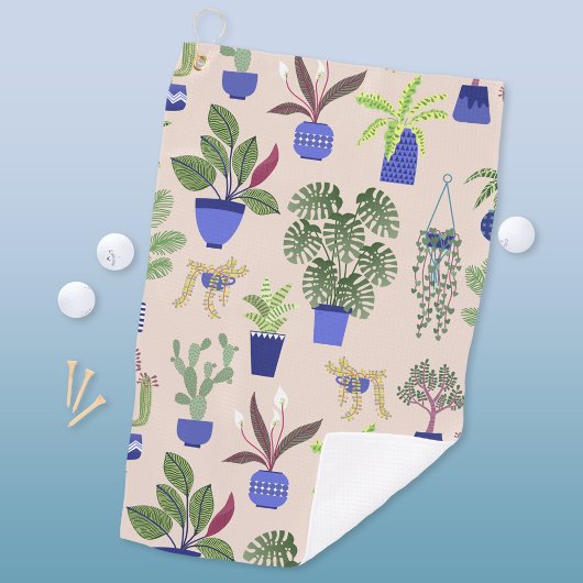 Cactus Pattern roze Golfhanddoek