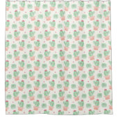 Cactus Pattern Shower Curtain Douchegordijn (Voorkant)