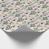 Cactus Pattern Simplistic Cadeaupapier (Hoek)