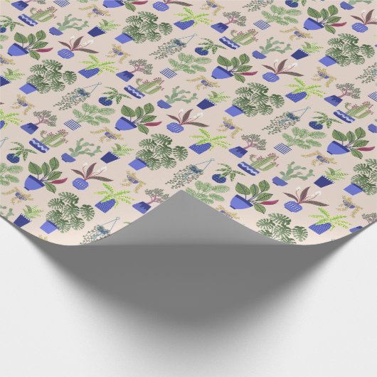 Cactus Pattern Simplistic Cadeaupapier (Hoek)