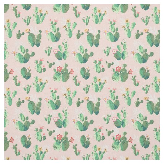 Cactus Pattern Stof (Swatch)