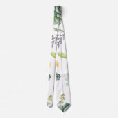 Cactus Pattern Stropdas (Achterkant)