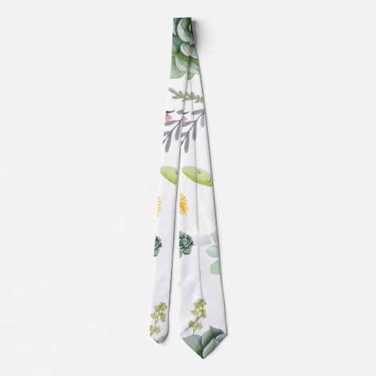 Cactus Pattern Stropdas (Achterkant)