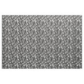 Cactus Pattern - White on Black Stof (Yard (91,4 cm))